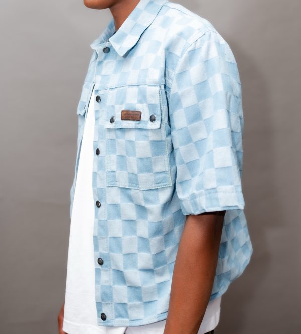 Denim Chess Shirt - Image 4